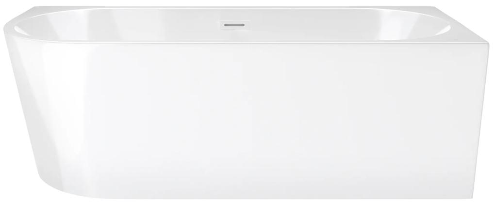 D‘Eluxe - VANE - Voľne stojaca akrylátová vaňa RELAX RS16R Pravá xcm Voľne stojaca vaňa biela 1 75 60 160x75cm biela + Sifón CLIK CLACK - farba Biela