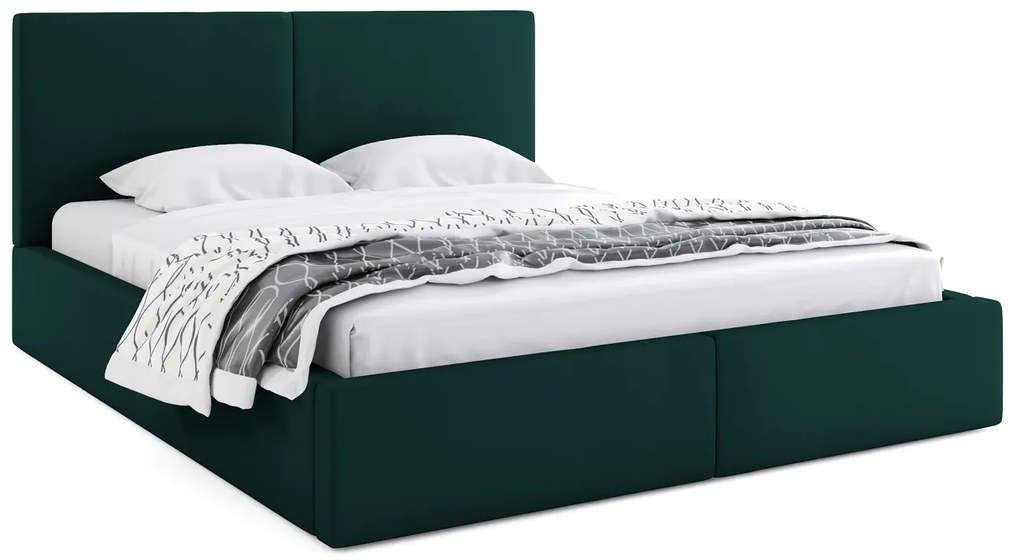 Jednolôžková posteľ Hilton 120/140 Farba: Zelená