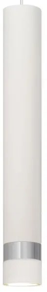 LED Luster na lanku TUBA 3xGU10/4,8W/230V biela/lesklý chróm