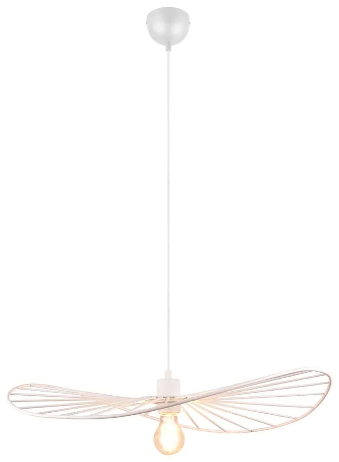 Biele závesné svietidlo ø 60 cm Chapeau – Trio