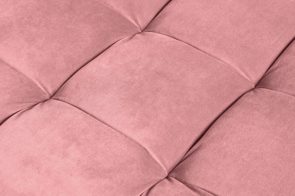 Taburetka Velvet Cozy 80cm staroružový zamat