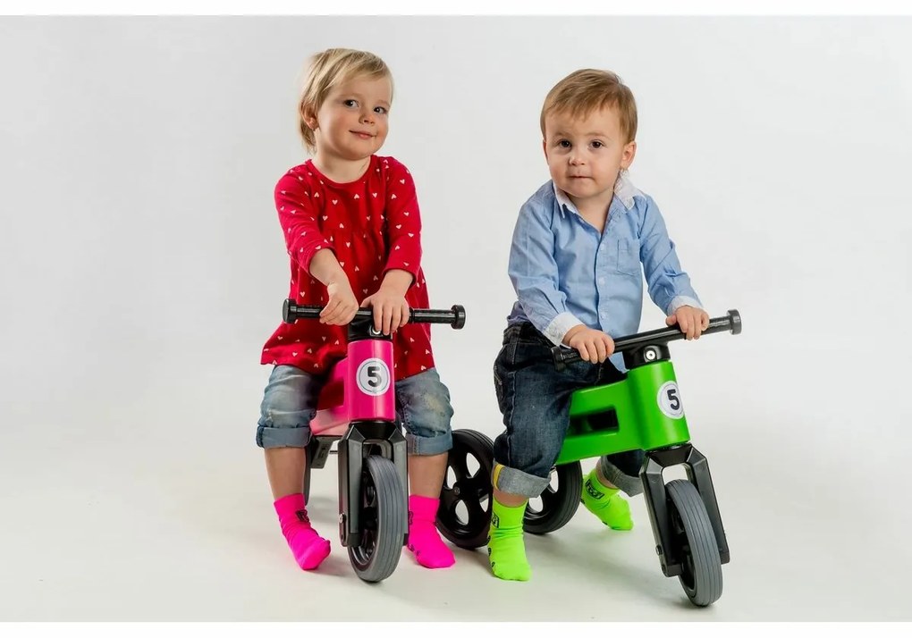 Teddies FUNNY WHEELS Rider Sport růžové 2v1 28/30cm