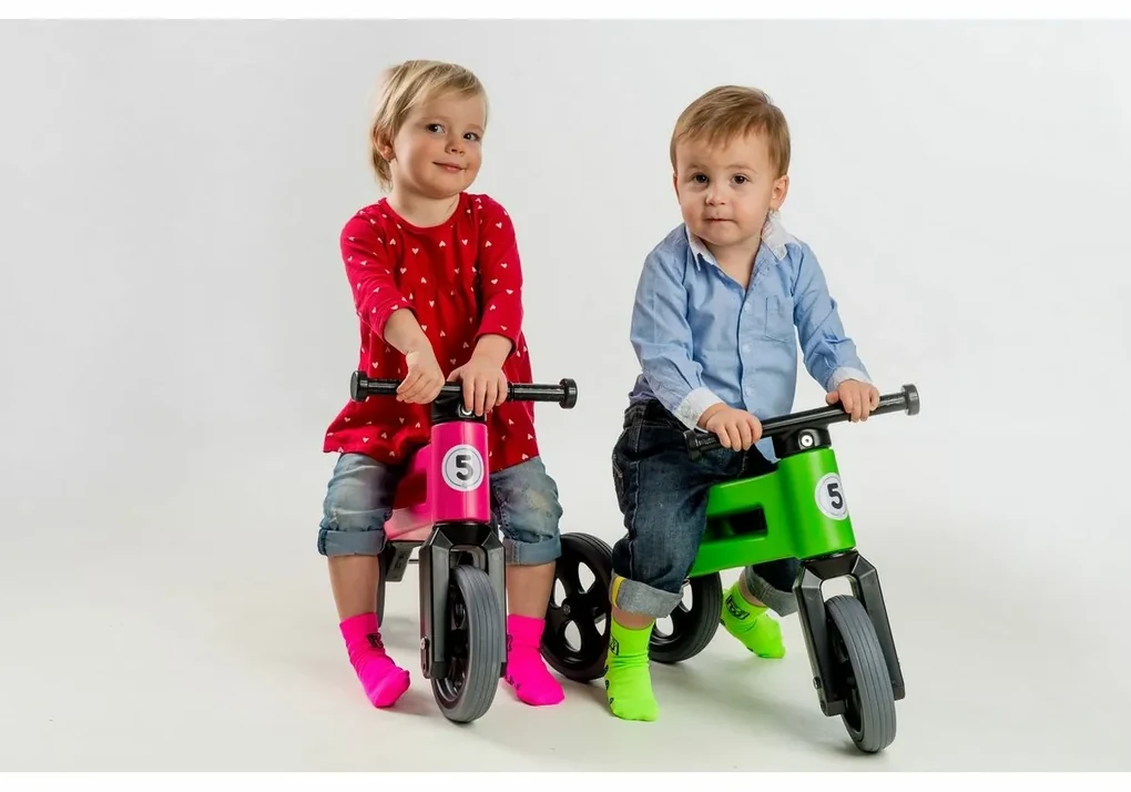 Teddies FUNNY WHEELS Rider Sport růžové 2v1 28/30cm