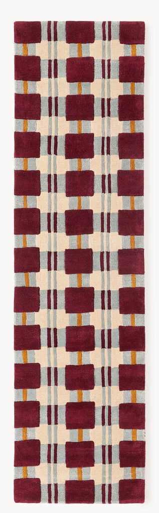 Ručne tuftovaný vlnený behúň Kimi