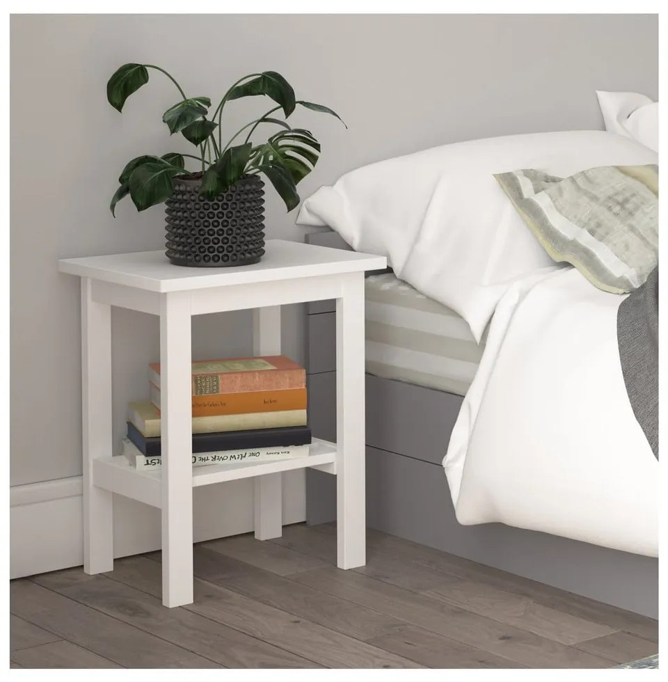 Biely nočný stolík Støraa Trento