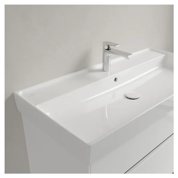 Villeroy & Boch COLLARO - Umývadlo na skrinku 1000x470x160 mm, s prepadom, biela Alpin CeramicPlus 4A33A5R1