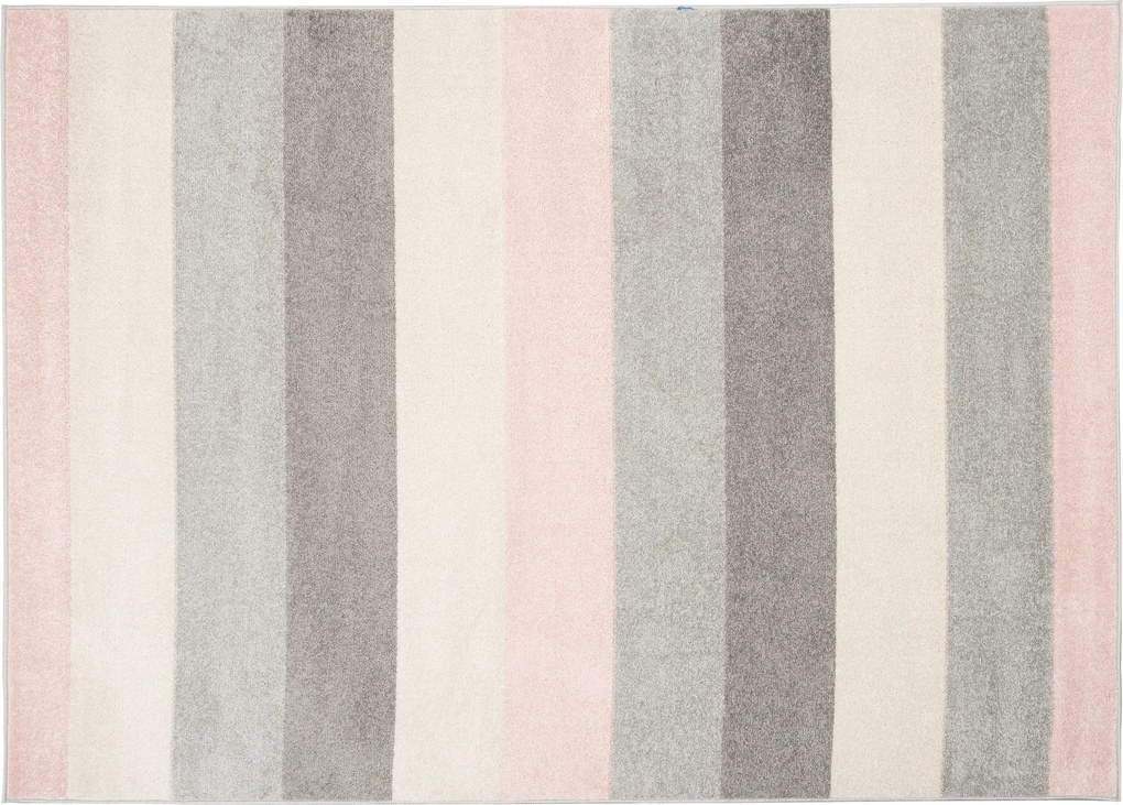TA Koberec C947A BIELA/RUŽOVÁ AZÚROVÁ Rozmer: 80x150 cm