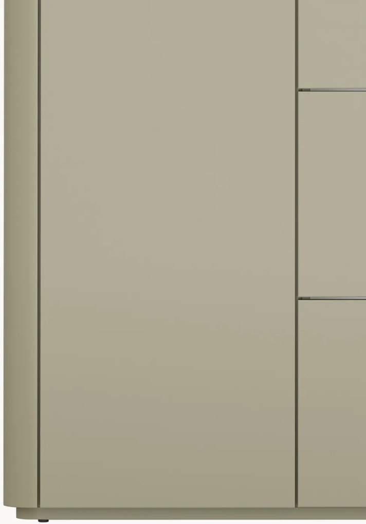 Komoda Elivo 150 cm so zásuvkami - eukalyptus / dub baltic dune