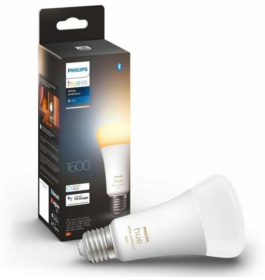LED Stmievateľná žiarovka Philips Hue WHITE AMBIANCE E27/13W/230V 2200-6500K