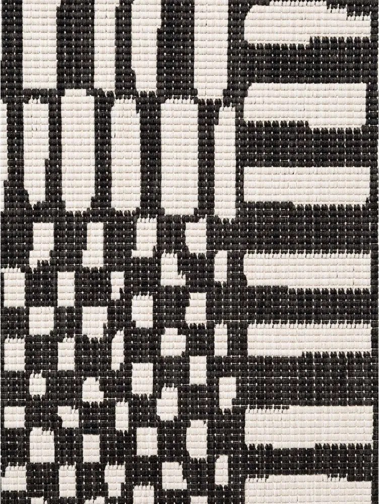 Čierny/krémovobiely vnútorný a vonkajší koberec 160x230 cm Haringey Barkham – Ted Baker