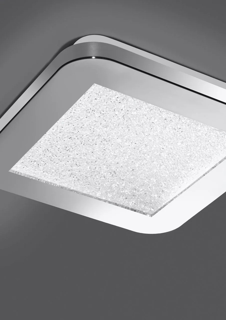 CLX LED panel do kúpeľne NAPOLEONE, 17X17cm, teplá biela, satinový