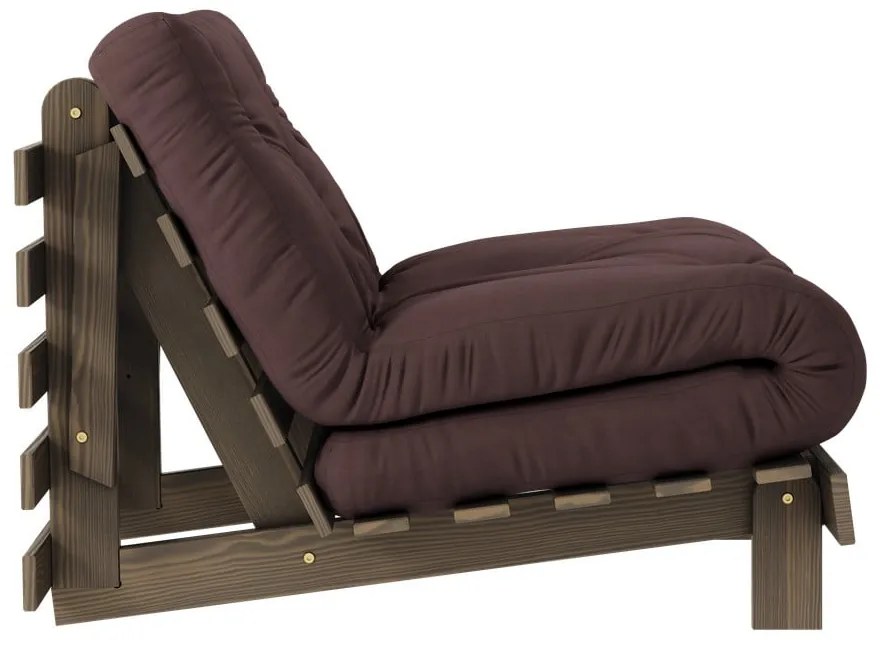 Tmavohnedé kreslo Roots – Karup Design