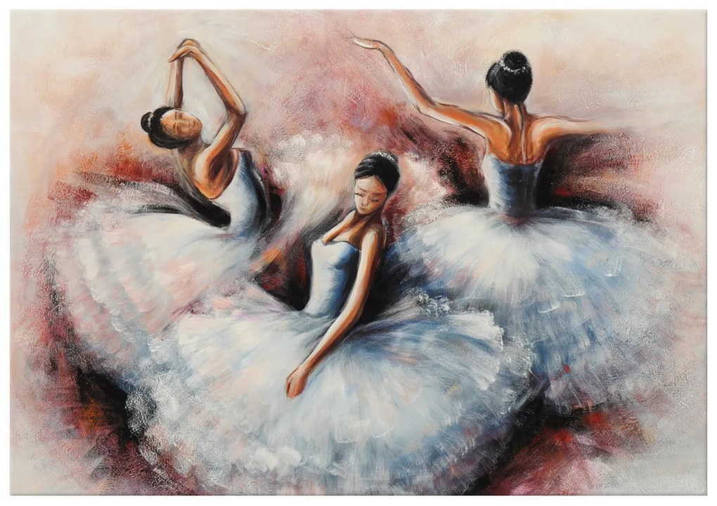 Gario Ručne maľovaný obraz Nádherné baletky Rozmery: 100 x 70 cm