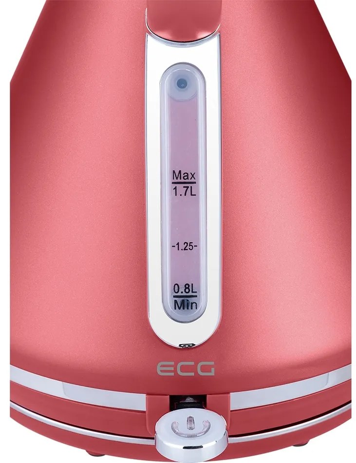 ECG RK 1708 Tradizione Corsa rýchlovarná kanvica, červená