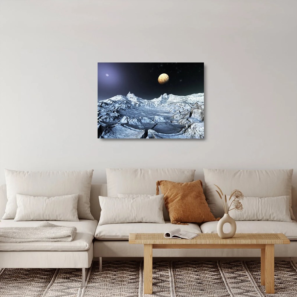 Sklenený obraz vesmíru (70x50 cm)