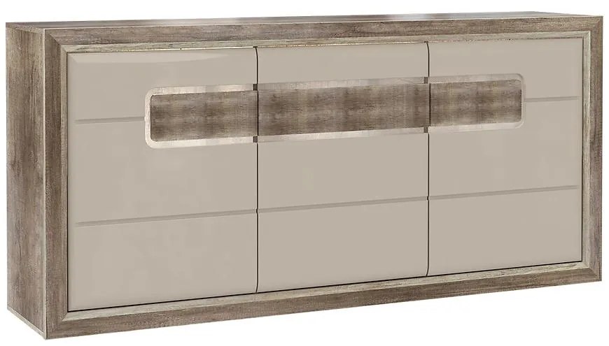 Komoda 3D Tiziano starožitný dub/bez