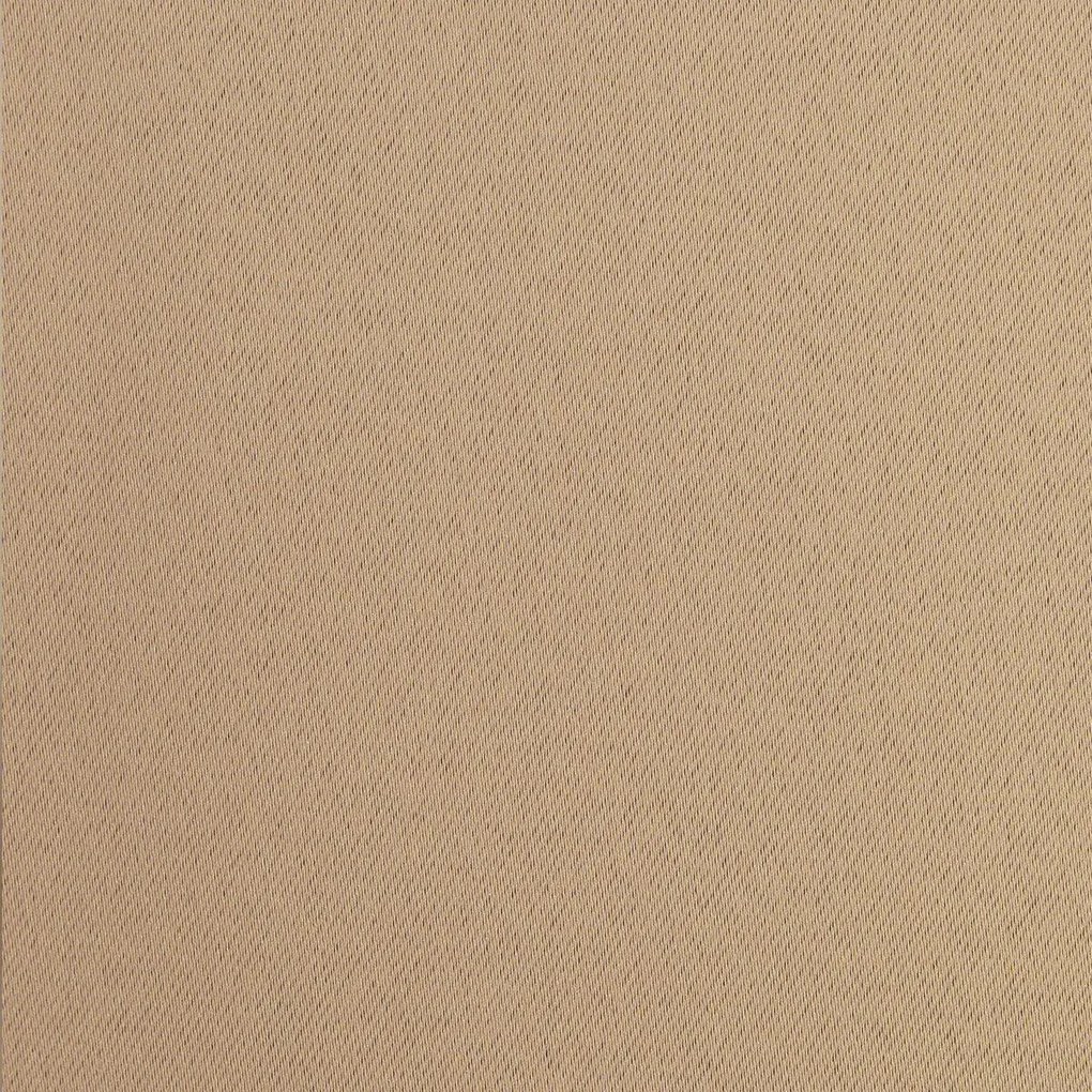 Béžový zatemňovací záves na krúžkoch LOGAN 135x250 cm