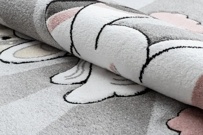 Koberec PETIT UNICORN JEDNOROŽEC sivý