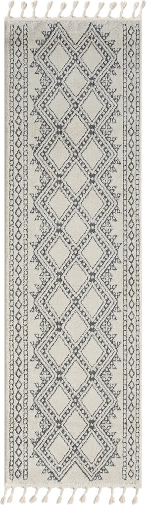 Behúň Moroccan Delight CA40061 weiß, 80x250, čiernobiela, obývacia izba, My Flair