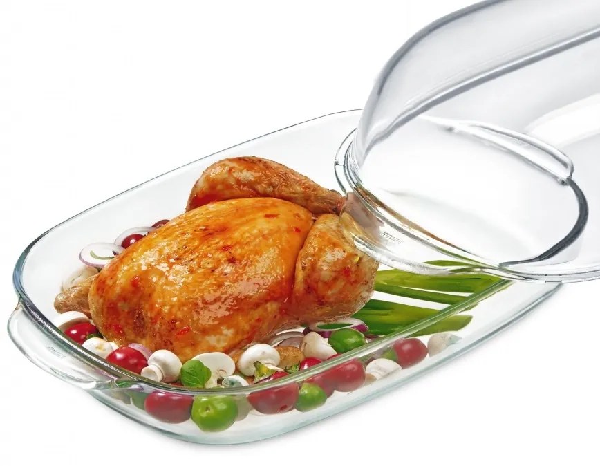 Simax Sklenený pekáč Husa s vekom 8 l