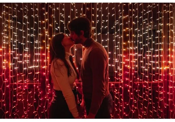 Twinkly TWW210SPP-TEU - LED RGB Vonkajší vianočný záves 210xLED 6,1m IP44 Wi-Fi