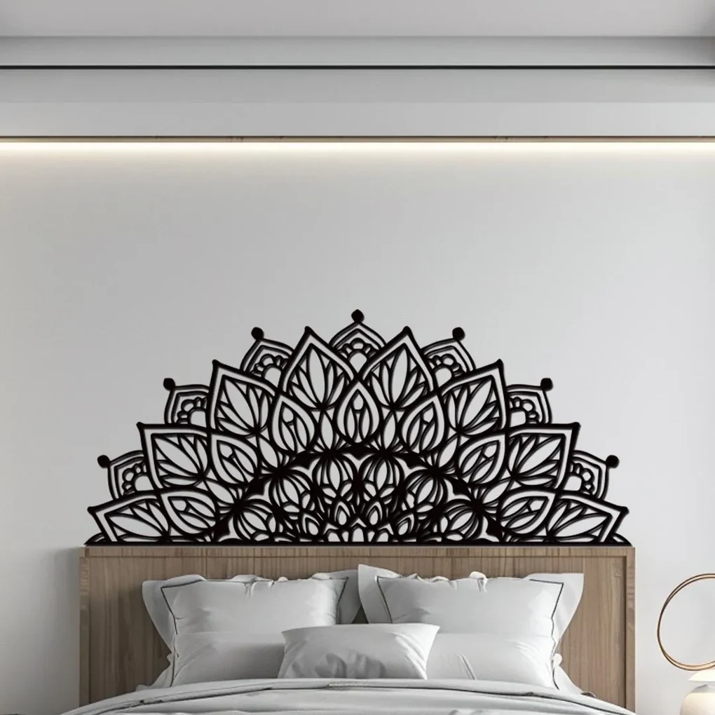 drevo zivota Drevená mandala BOHATOSŤ k posteli Farebný vzor: Čierna, Rozmery (cm): 140x60