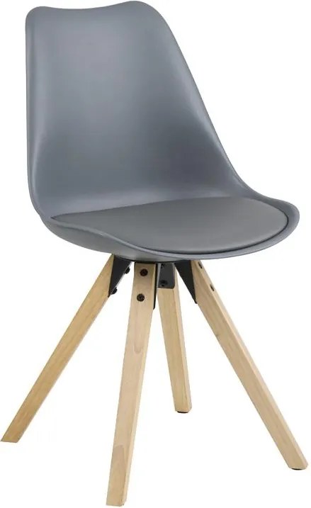 Jídelní židle Damian, dřevo/šedá SCHDN0000065404S SCANDI+