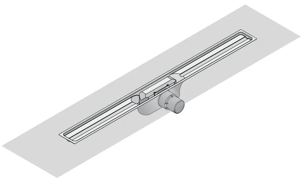 I-DRAIN Linear 72 sprchový žľab z nerezovej ocele s hydroizoláciou, dĺžka 1000 mm, ID5M10001X1