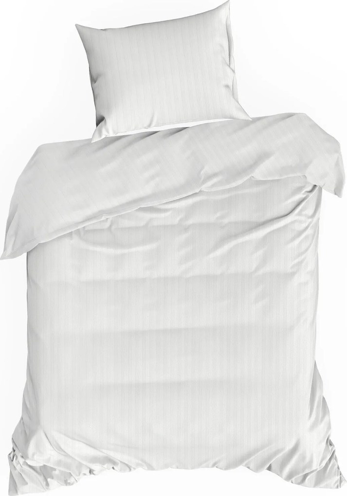 SATÉNOVÉ OBLIEČKY VERA 140X200 CM, 1 KS 70X80 CM BIELE