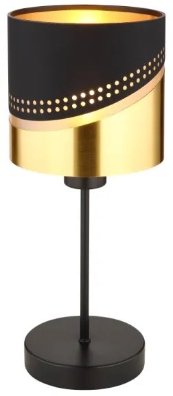 Globo 54046T - Stolná lampa OR 1xE27/40W/230V pr. 16 cm čierna/zlatá