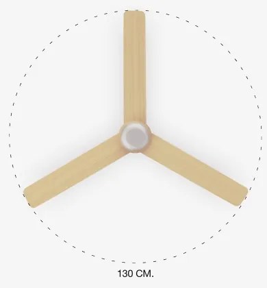 FARO 33816-20 - LED Stropný ventilátor PUNT LED/18W/230V Wi-Fi béžová/biela + DO