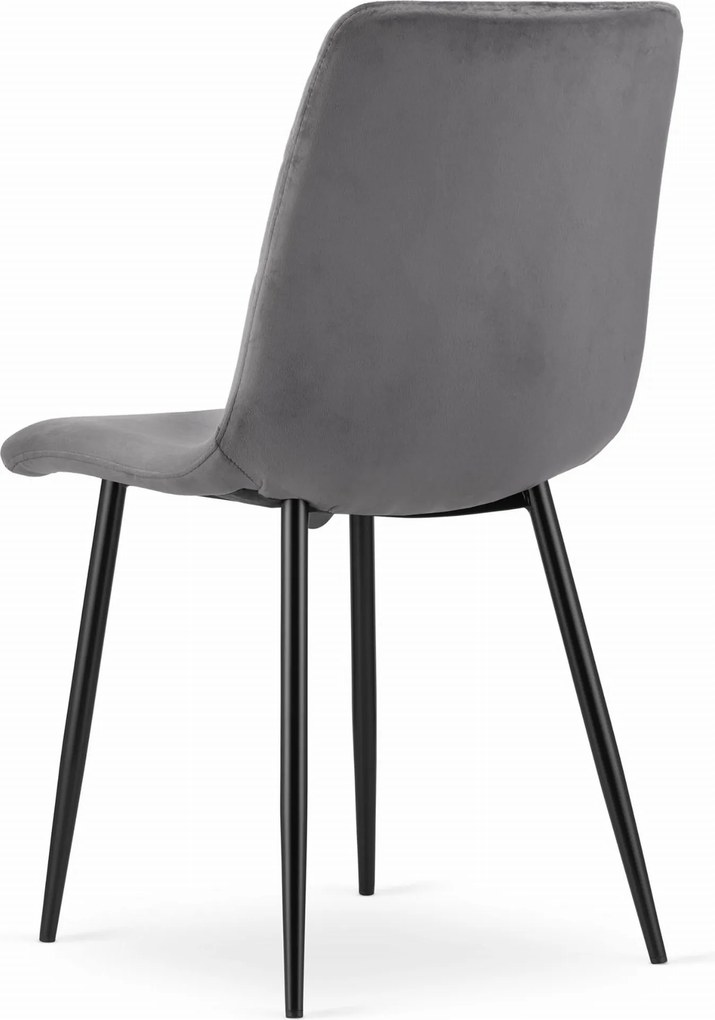 Kreslo TURIN - tmavosivý zamat