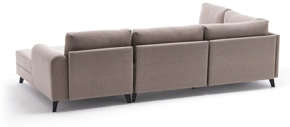 Rohová rozkladacia pohovka Eris krémová