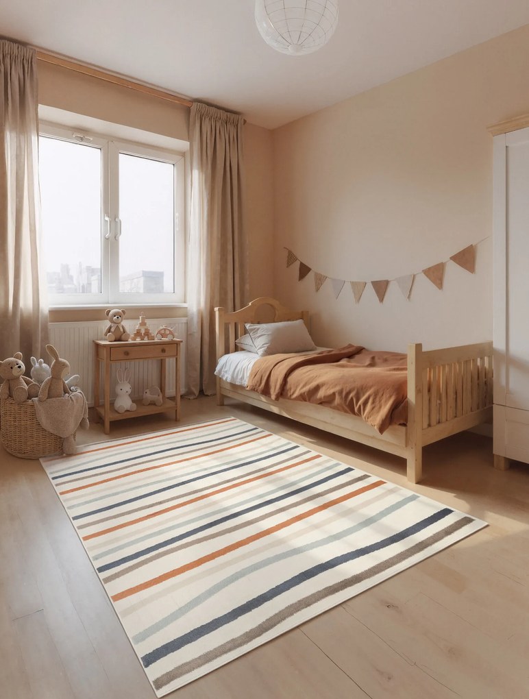 Hanse Home, Detský koberec Adventures 106410 Cream Multicolor, 200x290, viacfarebná, detská izba