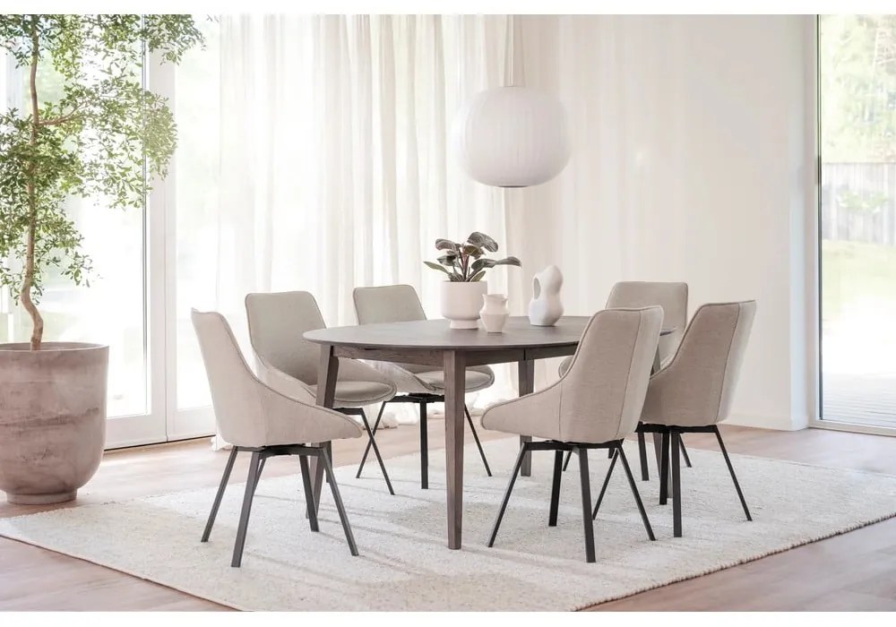 Okrúhly rozkladací jedálenský stôl z dubového dreva ø 120 cm Filippa – Rowico