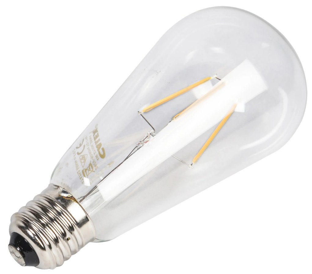 E27 LED Filament Dlhá Rustikálna Žiarovka ST64 3.5W 250LM 2300K