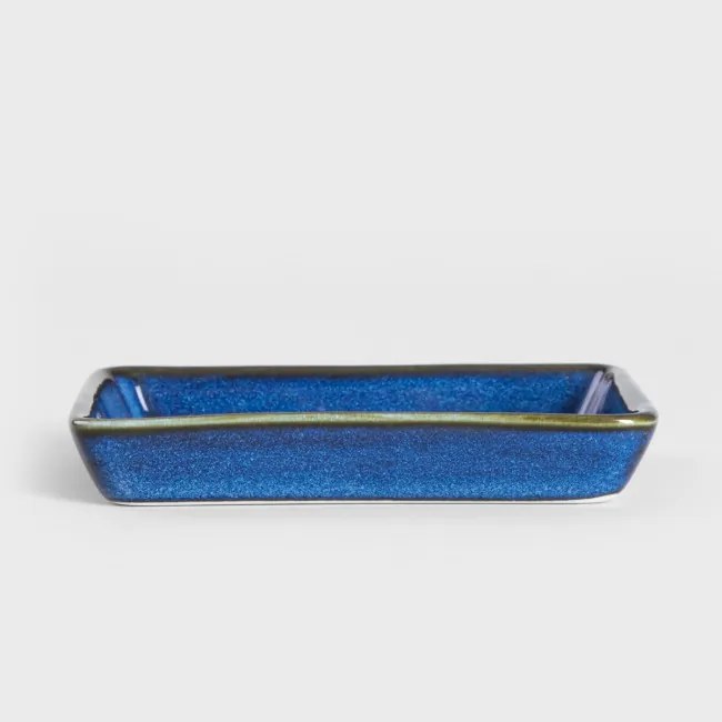 Sada dekoračných tanierov OKINAWA tmavomodrých 743047 (4 ks)