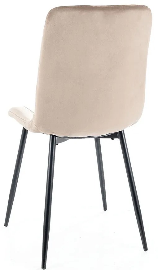 Jedálenská stolička Elen Velvet, béžová