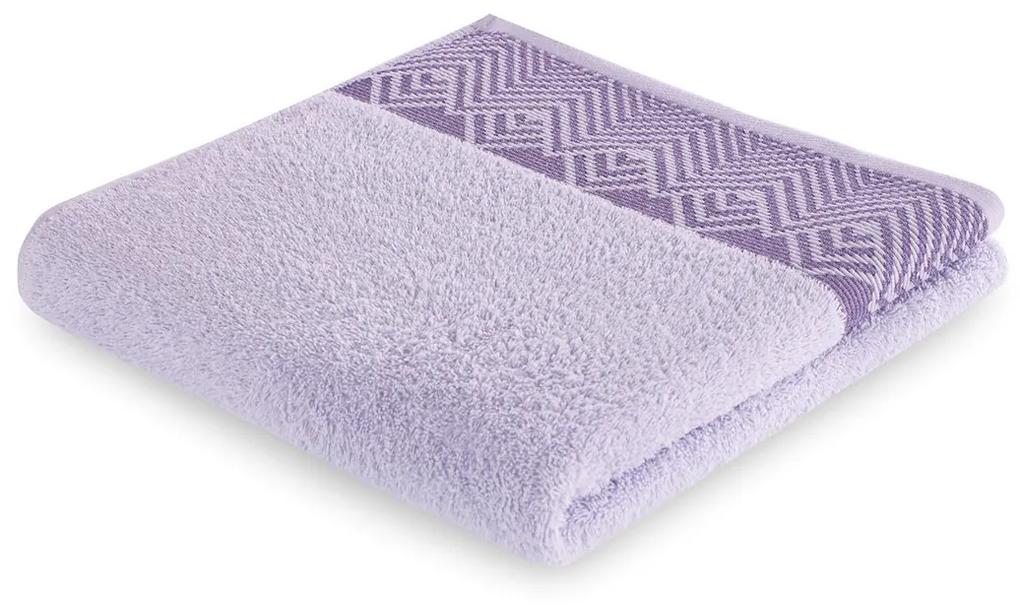 Bavlnený uterák AmeliaHome Aledo fialový, velikost 30x50