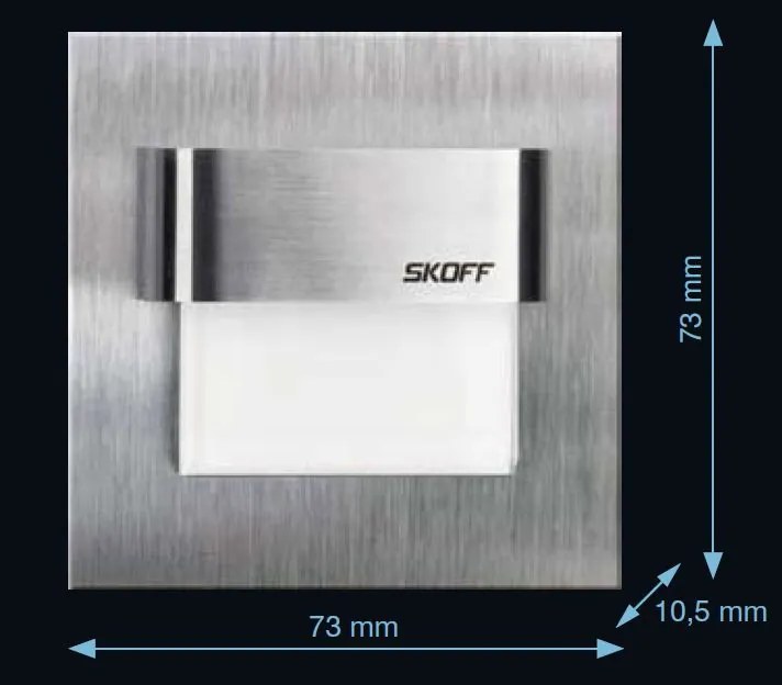 LED nástenné svietidlo Skoff Salsa mosadz teplá 230V MM-SAL-M-H s čidlom pohybu