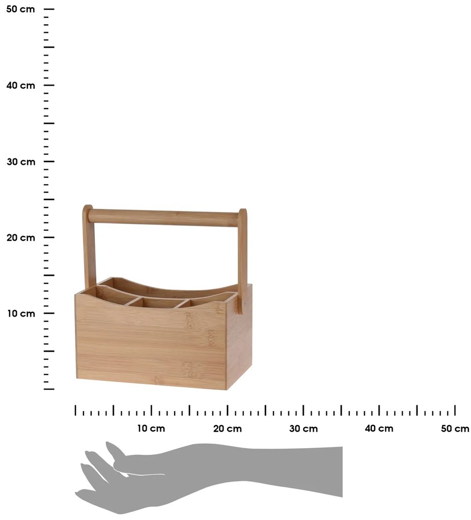 Drevený kuchynský organizér Hold, 23x14x23,5 cm