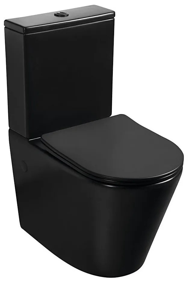 Sapho - Kombinované WC PACO, keramika/čierna