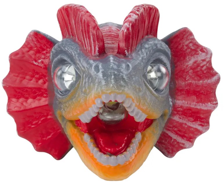 LEAN TOYS Čelovka Dinosaurus, 3 LED diódy, nastaviteľná