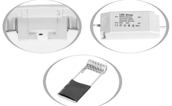 LED podhľadové svietidlo LADA LED/18W/230V 4100K IP44