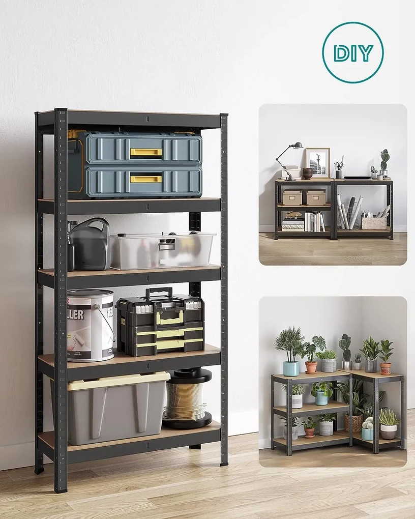 Policový regál SONGMICS 150 x 75 x 30 cm - GLR030B21
