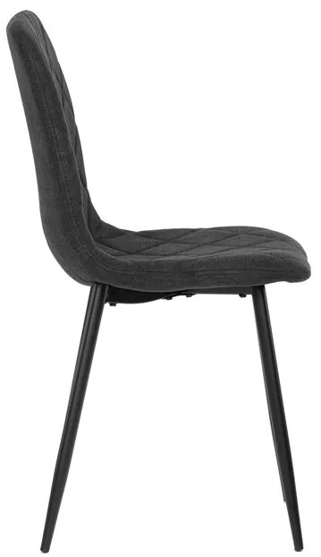 BONTEC Jedálenská stolička, čierna, látka, CT-283 BK2 Farba: Šedá
