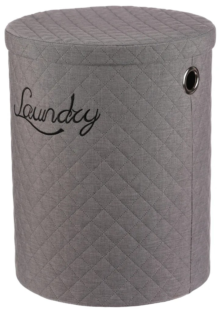 Autronic - Koš prádelní - látka, kulatý, šedý, cena za sadu 5 ks - DT3007 GREY