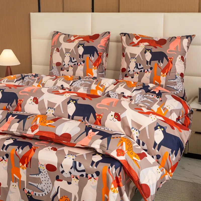 Obliečky z mikrovlákna CATMOSPHERE farebné Rozmer obliečky: 70 x 90 cm | 140 x 200 cm