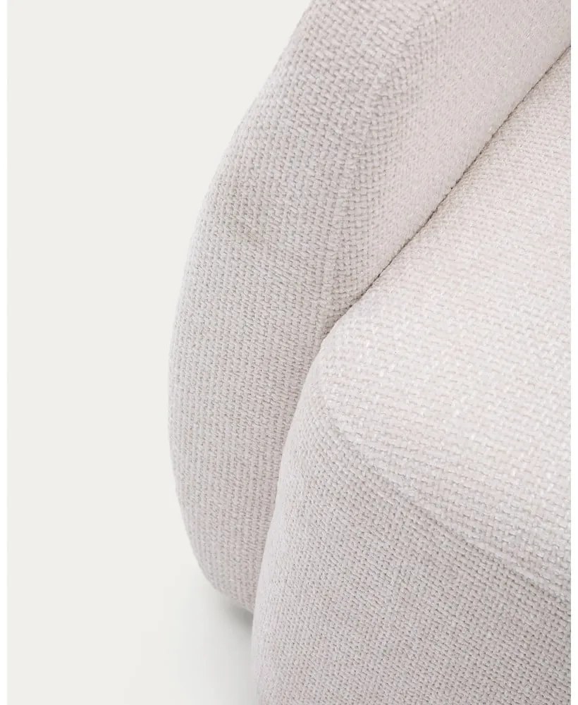 Krémová ženilková rozkladacia pohovka 225 cm Laira – Kave Home