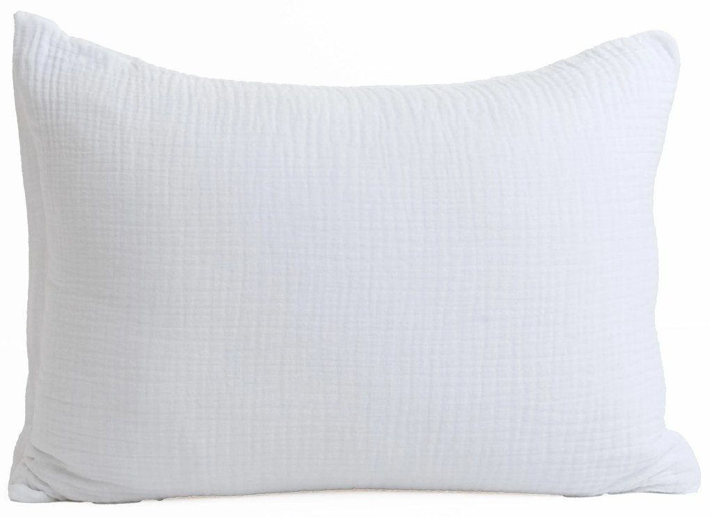 Mušelínová obliečka na vankúš 40 × 60 cm - Alexia biela